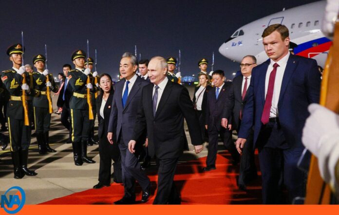 Presidente Vladímir Putin aterriza en China Presidente Vladímir Putin aterriza en China
