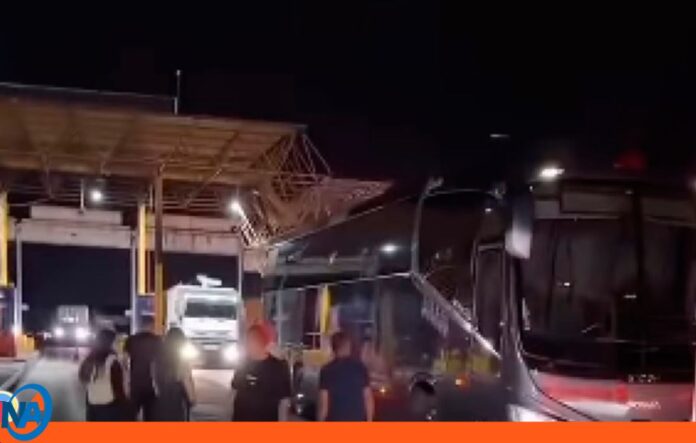 Lluvia de piedras en ARC cerca de Guacara