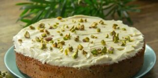 Pastel de pistacho