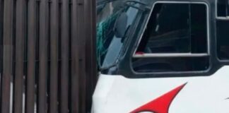 autobús chocó Caracas lesionados