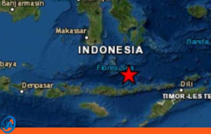 sismo Indonesia mar de Flores