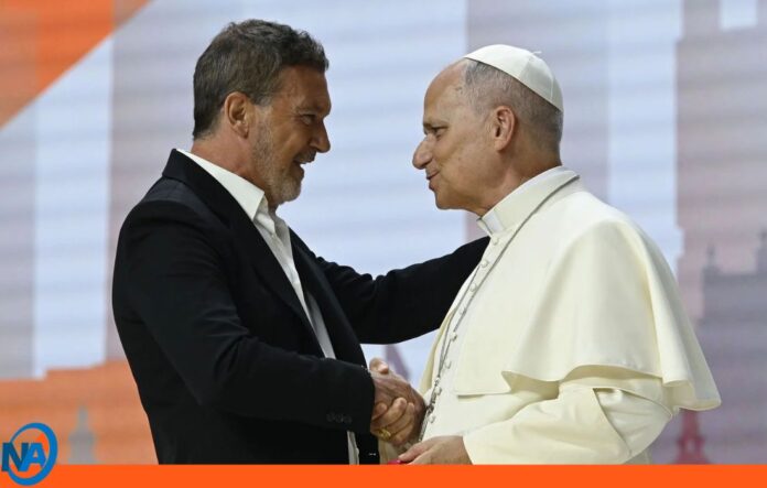 Antonio Banderas encuentro papa Francisco Antonio Banderas encuentro papa Francisco