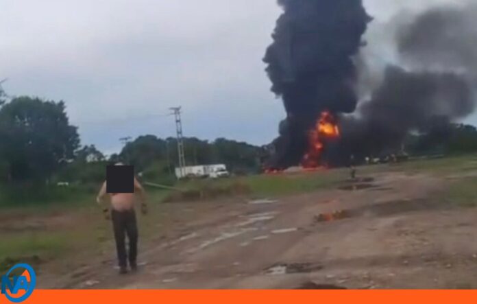Explosión pozo petrolero Apure