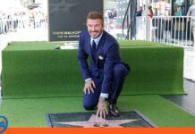 Histórico: David Beckham queda inmortalizado en Hollywood David Beckham en Hollywood