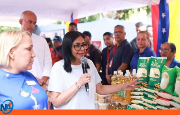 Delcy Rodríguez distribuido 500 mil de alimentos Delcy Rodríguez distribuido 500 mil de alimentos