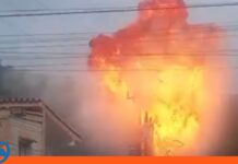 Explosión transformador Puerto Cabello