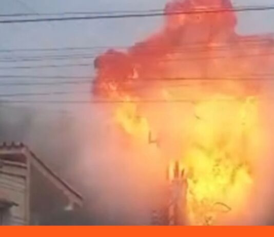 Explosión transformador Puerto Cabello
