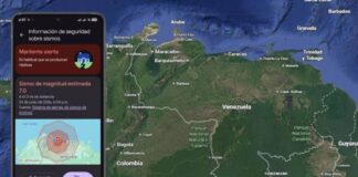 Google alertó venezolanos sismo