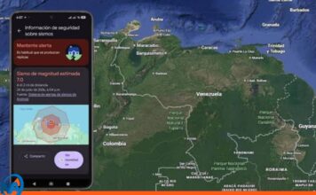 Google alertó venezolanos sismo