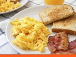 Huevos revueltos con avena
