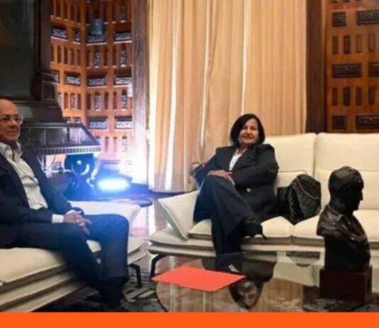 Jorge Rodríguez y Dinorah Figuera mesa técnica