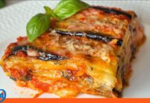 Cómo hacer lasaña de berenjena de cuatro quesos Lasaña de berenjena