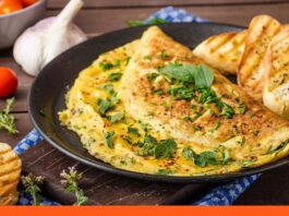 Omelette de albahaca