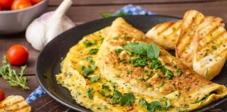 Omelette de albahaca