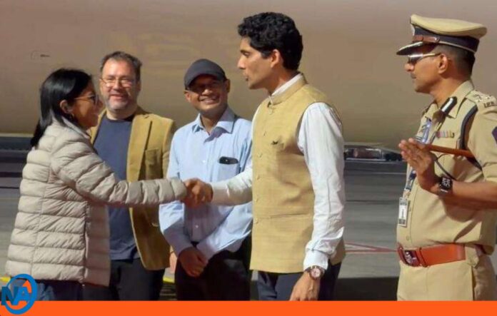 Rodríguez, llegó a la ciudad Mumbai, la India