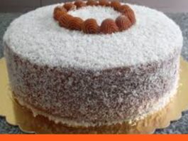 Torta de arequipe y coco