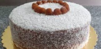 Torta de arequipe y coco