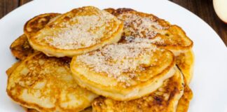 Tortitas de manzana y yogur