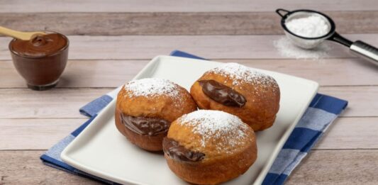 bombas rellenas chocolate