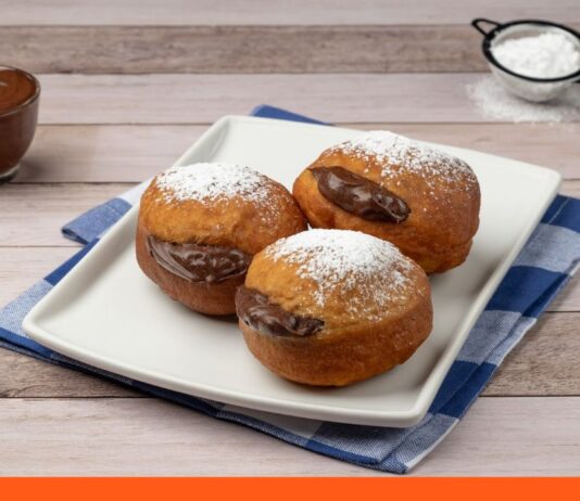 bombas rellenas chocolate