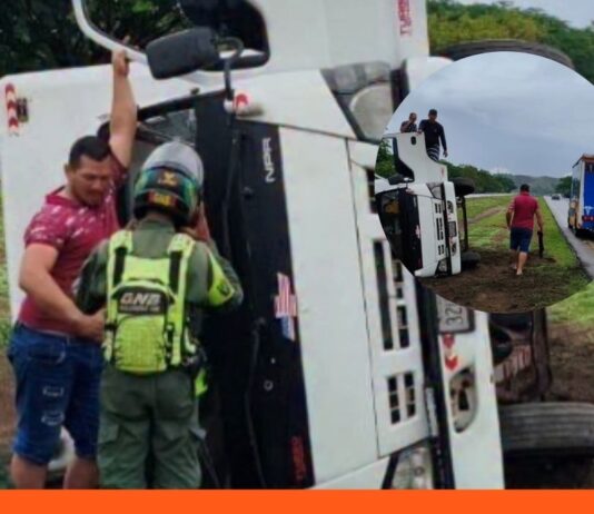camión volcó ARC