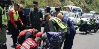 choque múltiple autopista Caracas-La Guaira