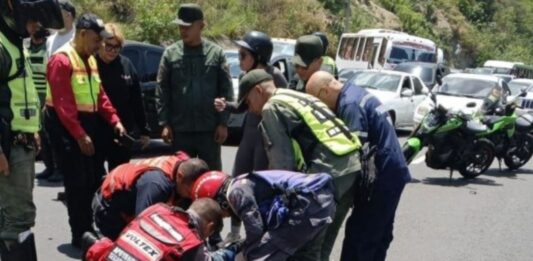 choque múltiple autopista Caracas-La Guaira
