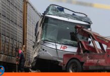 choque tren autobús Zimbabue