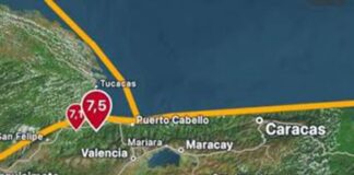 eventos sísmicos Venezuela