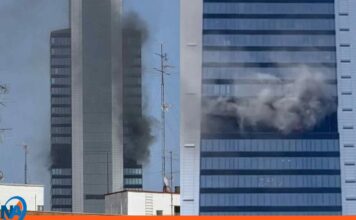 Incendio en la Torre Moeve de Madrid obliga a un desalojo masivo incendio Torre Moeve Madrid