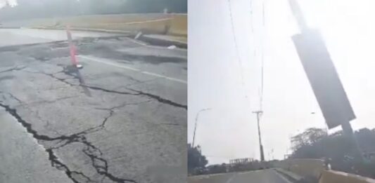 paso restringido puente Caraballeda