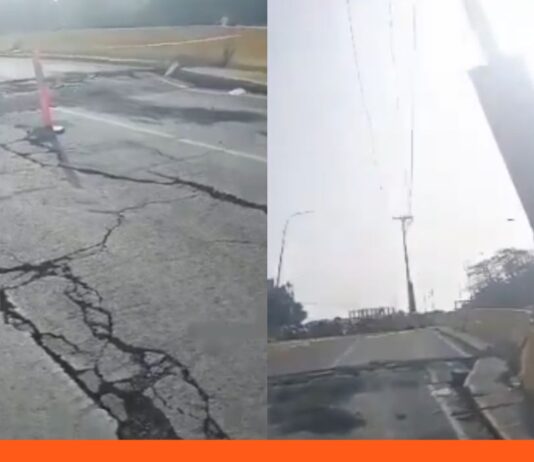paso restringido puente Caraballeda