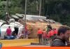 Volcamiento de gandola genera caos en la ARC (+Video) volcamiento ARC