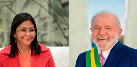 Delcy Rodríguez agradece Lula da Silva