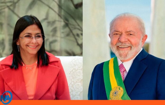 Delcy Rodríguez agradece Lula da Silva Delcy Rodríguez agradece Lula da Silva