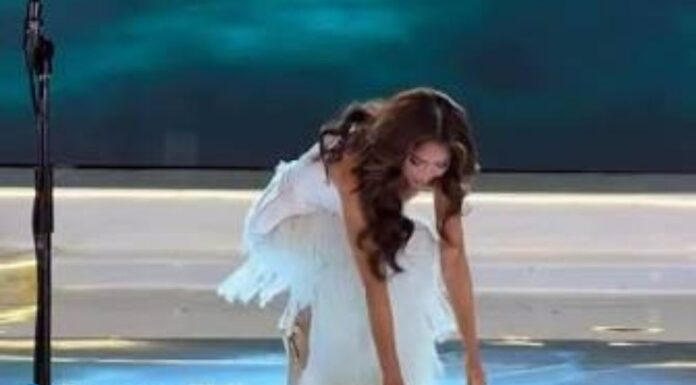 Tropiezo en la pasarela: Candidata del Reina Filipinas 2026 sufre aparatosa caída caída Sash Ceremony