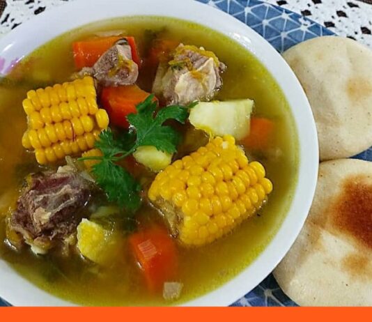 Sopa de costilla de res