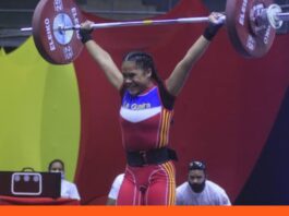 Venezuela equipo de pesas Juegos Centroamericanos