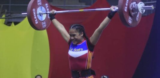 Venezuela equipo de pesas Juegos Centroamericanos