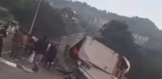 camión volcado Tazón