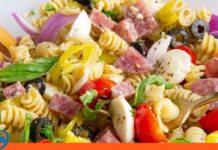 ensalada de pasta italiana