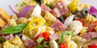 ensalada de pasta italiana