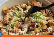 ensalada de pasta tipo César