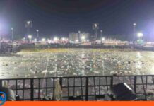 Lluvia de granizo interrumpe concierto de Bad Bunny en Milán lluvia de granizo concierto Bad Bunny