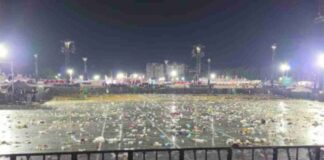 lluvia de granizo concierto Bad Bunny