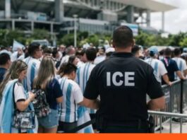 operativo seguridad Argentina Inglaterra semifinal