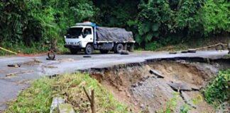 paso vehicular carretera Mérida-Barinas