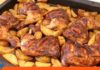 pollo al horno con papas receta