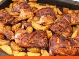 pollo al horno con papas receta