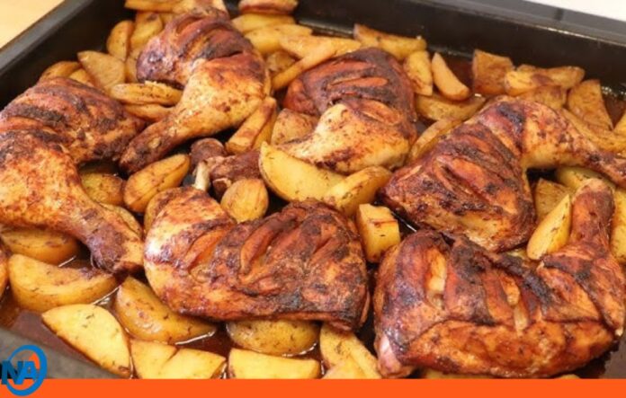 pollo al horno con papas receta pollo al horno con papas receta